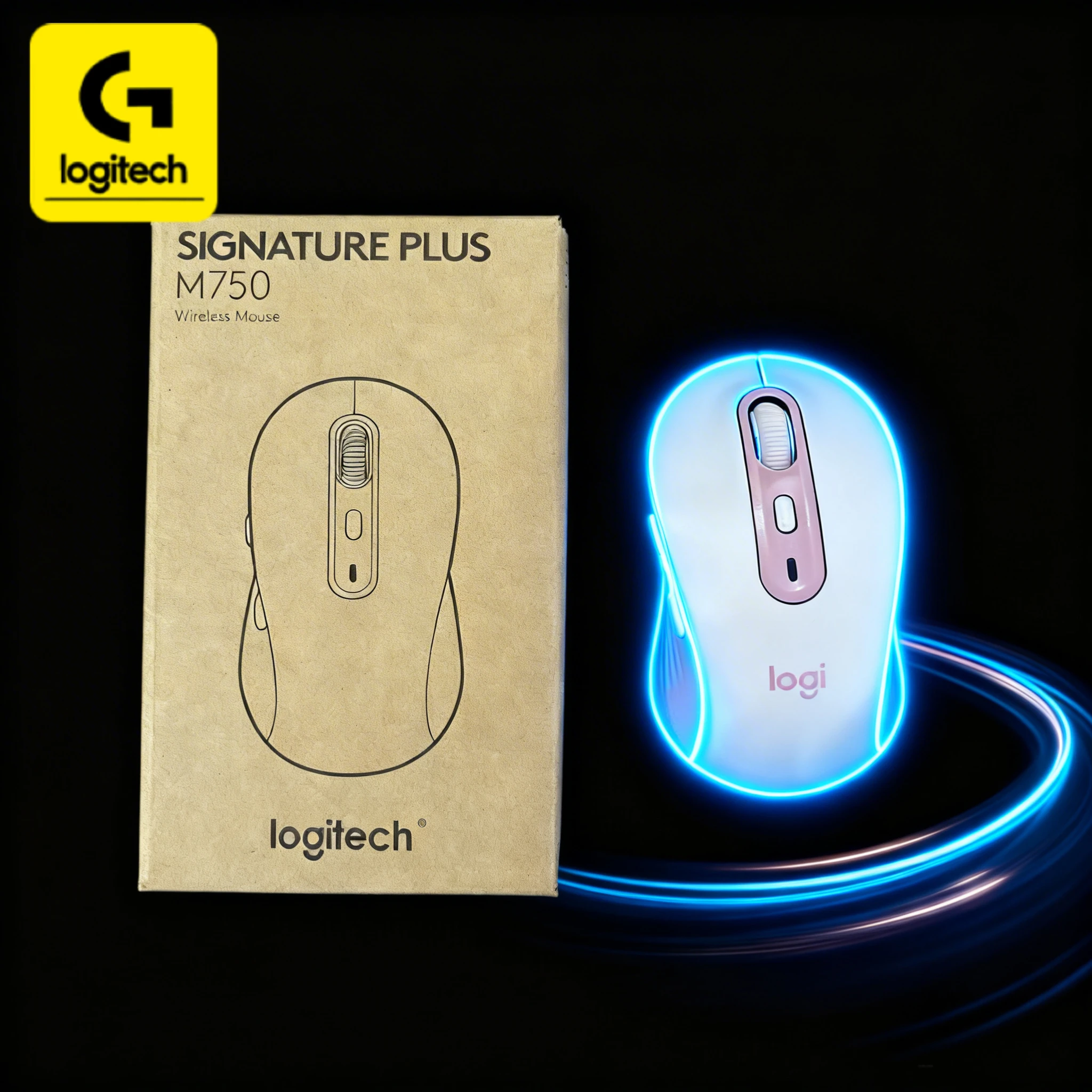 

Logitech M750/M650/M650L Silent Wireless Mouse, cross-screen multi-device support, dual-mode switching, 24-month long battery