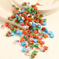 20Pcs/Lot Cute Christmas Cartoon Eraser Kawaii Santa Snow men Christmas Tree Socks Mini Pencil Rubber Kids School Stationery