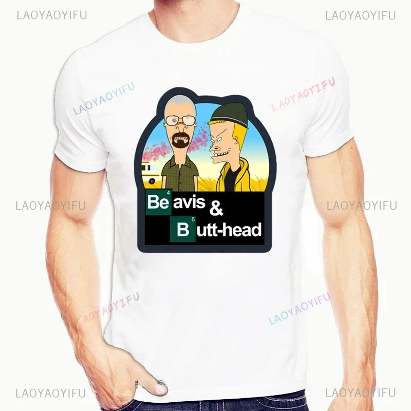 Beavis and Butthead Beavis Amp Funny Print Tshirt for Men Women Male Plain Crazy Humor Cotton Tops Casual Regular Short Sleeve