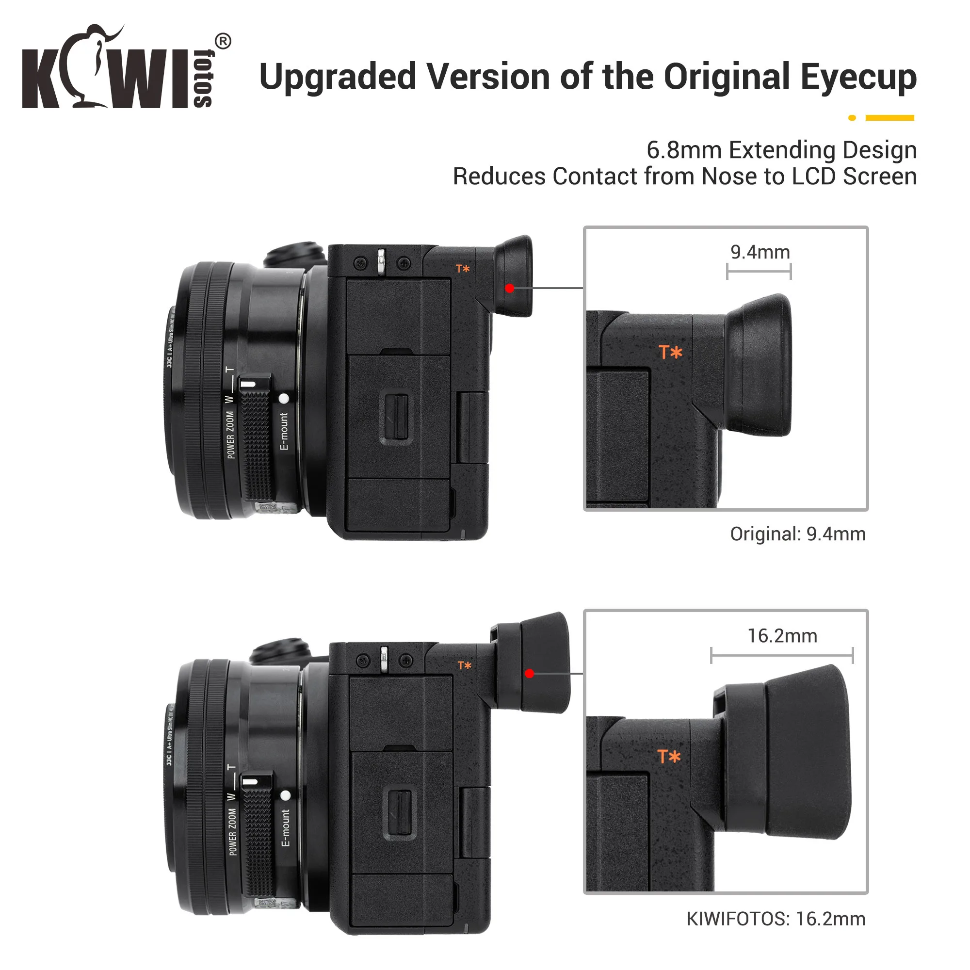 For Sony A6700 Camera Eyecup Viewfinder Extended Eyepiece EyeCup Eyeshade Protector Accessories Replace for Sony FDA-EP20