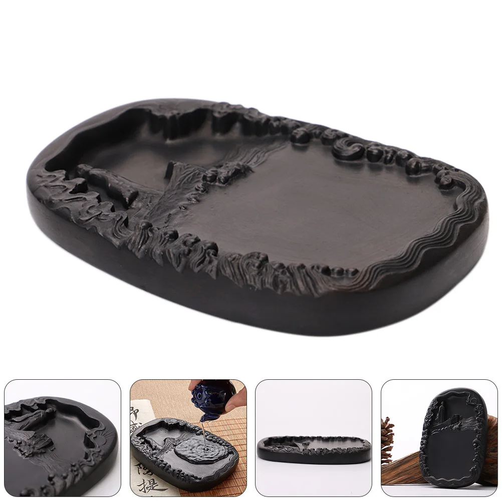 

Calligraphy Inkstone Ink Grinding Stone Practical Drawing Inkstone Calligraphy Painting Tool Printing Ink Plate