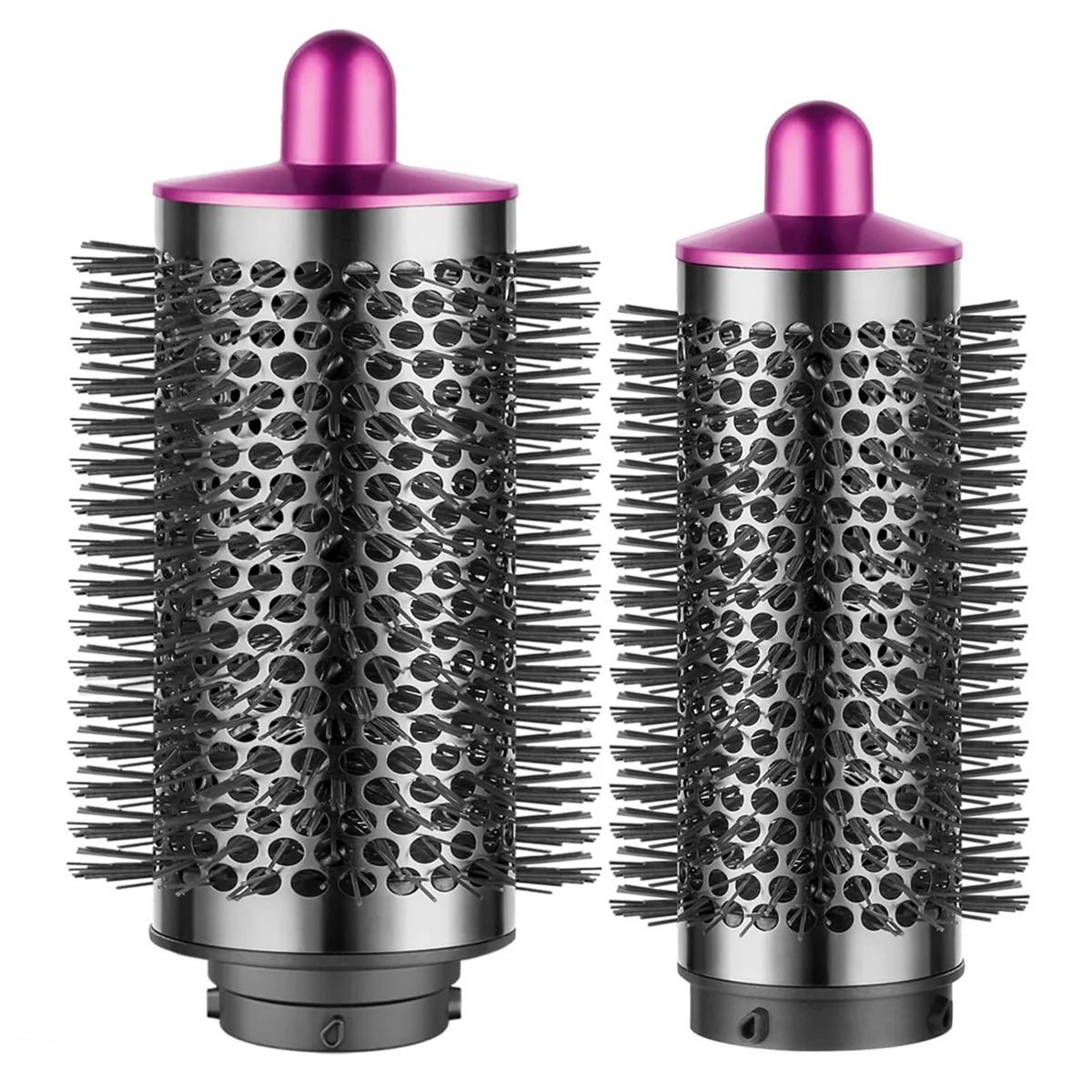 

For Dyson Airwrap Large & Small Round Volumizing Brush Attachment - Enhance Volume & Style Effortlessly Rose Red