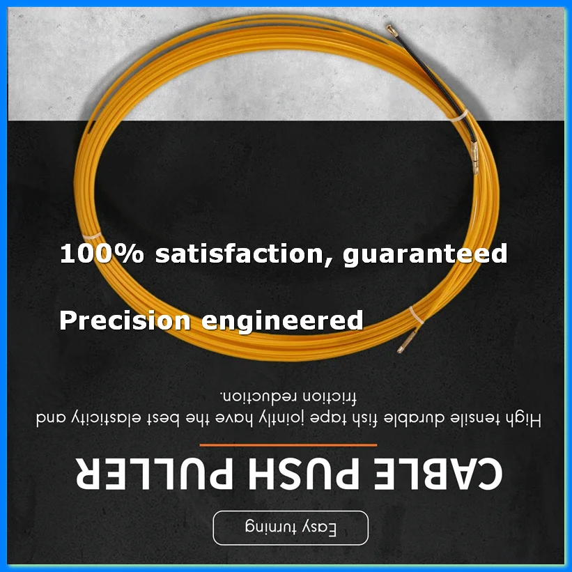 20M 3Mm Guide Device Fiberglass Electric Cable Push Pullers Duct Snake Rodder Fish Tape Wire-A69M