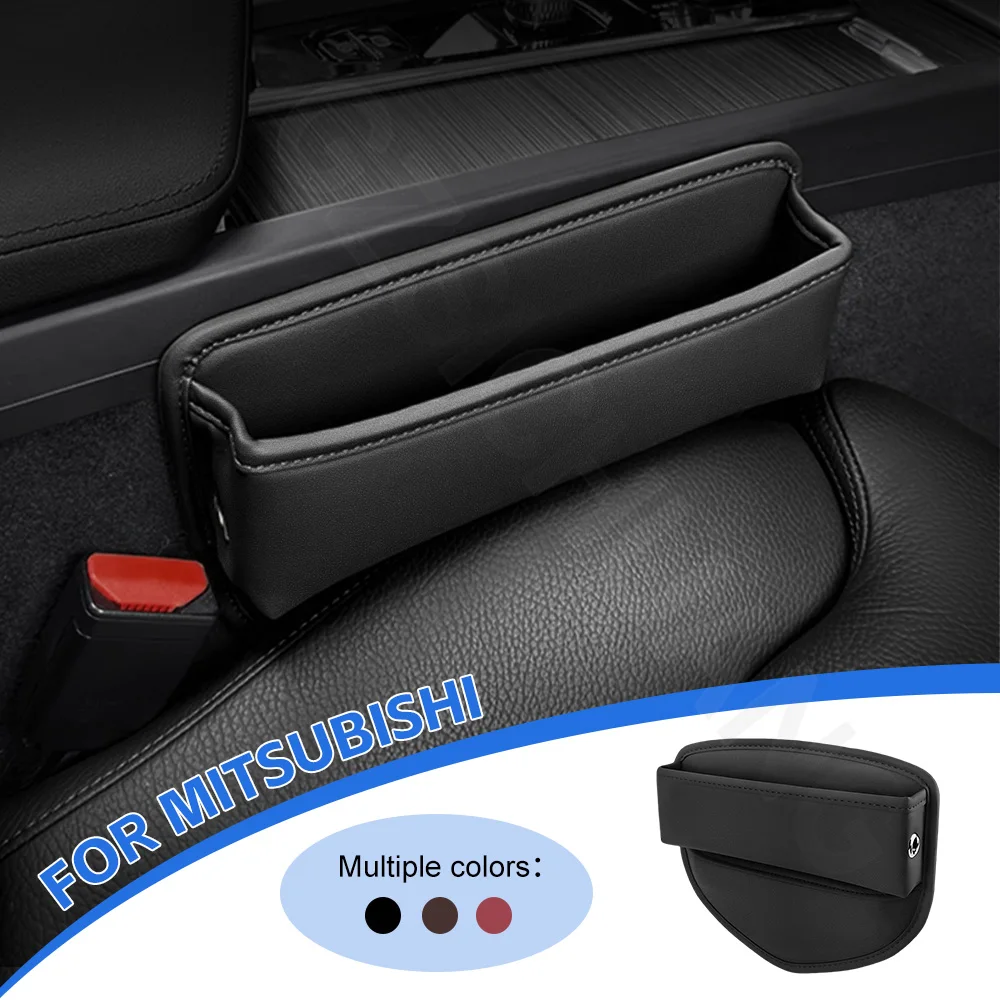 

For Mitsubishi Outlander I II III 2021 2020 2019 - 2006 Console Gap Side Storage Box Car Seat Gap Manager Interior Accessories