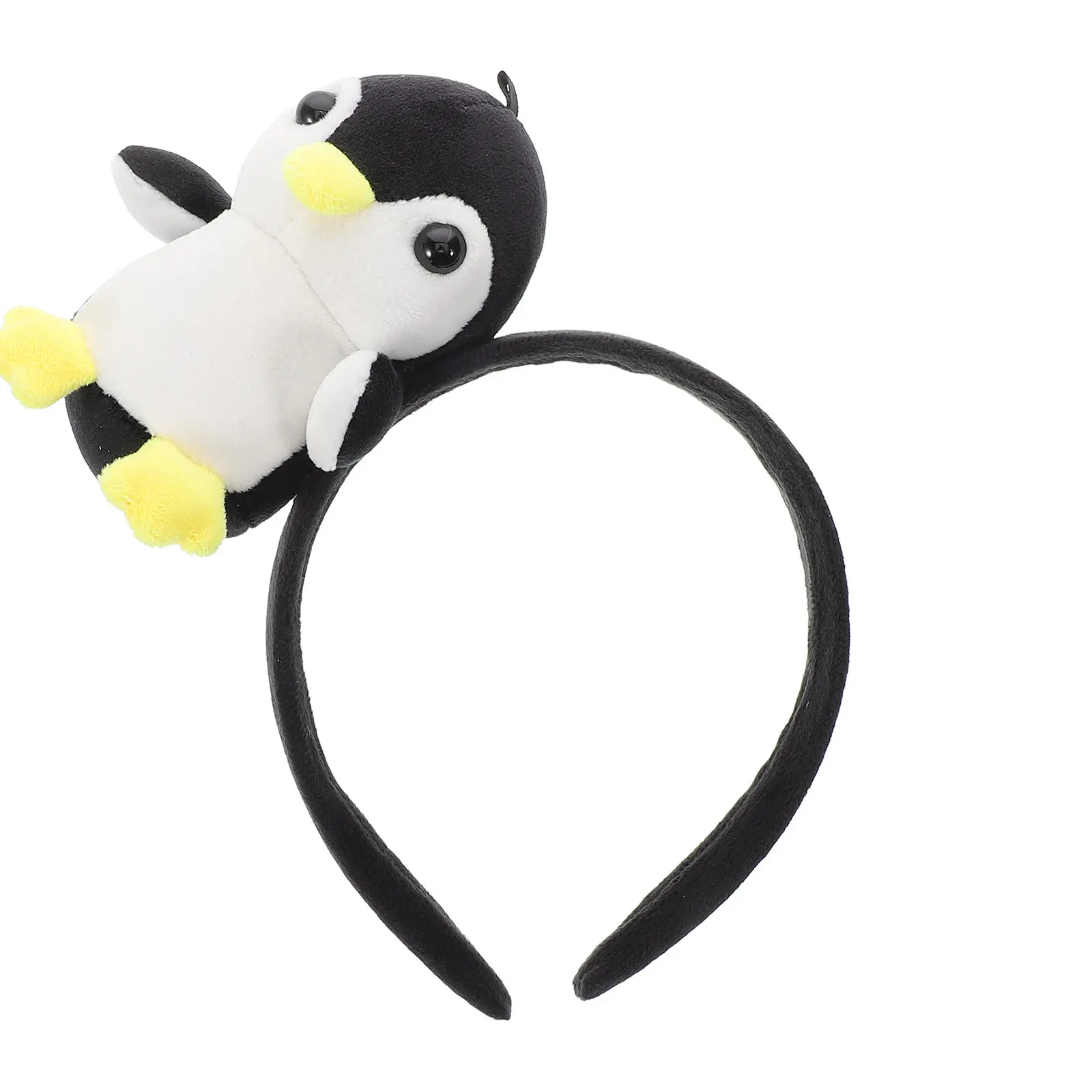 

Повязка на голову в виде пингвина, милый ободок с изображением животного, забавный мультяшный головной убор для Хэллоуина, костюм для косплея, головной убор в виде животного для взрослых