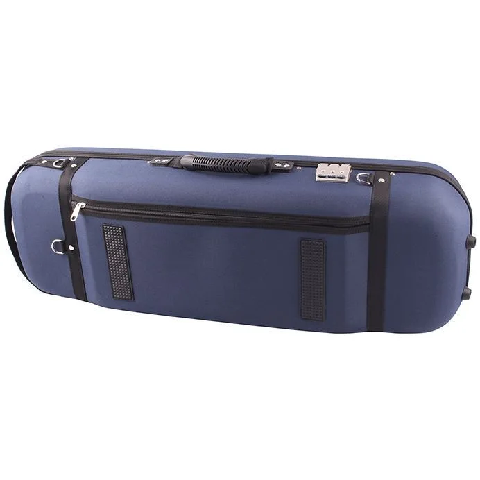 Blue Super Protection Oblong Shaped 4/4 Violin Case Cкрипка  كمان Ammoon w/ Soft Interior 2.3kg