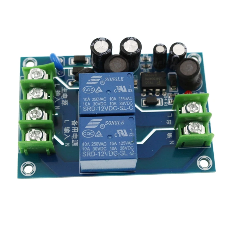 

220V Power Switch 2-Way Automatic Power Supply 2-In-1-Out 10A Dual Power Supply Switch Module