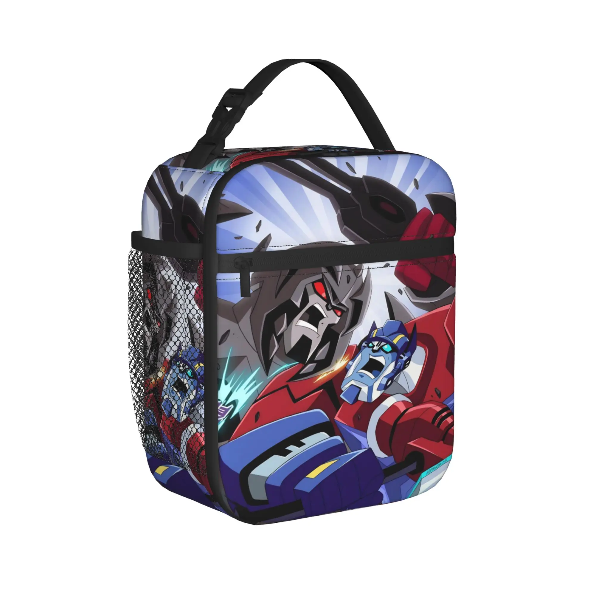 Transformered Cartoon Lunch Bag  Casual Lunch Box Office Portable Thermal Lunch Bags For Girls Oxford Graphic Cooler Bag