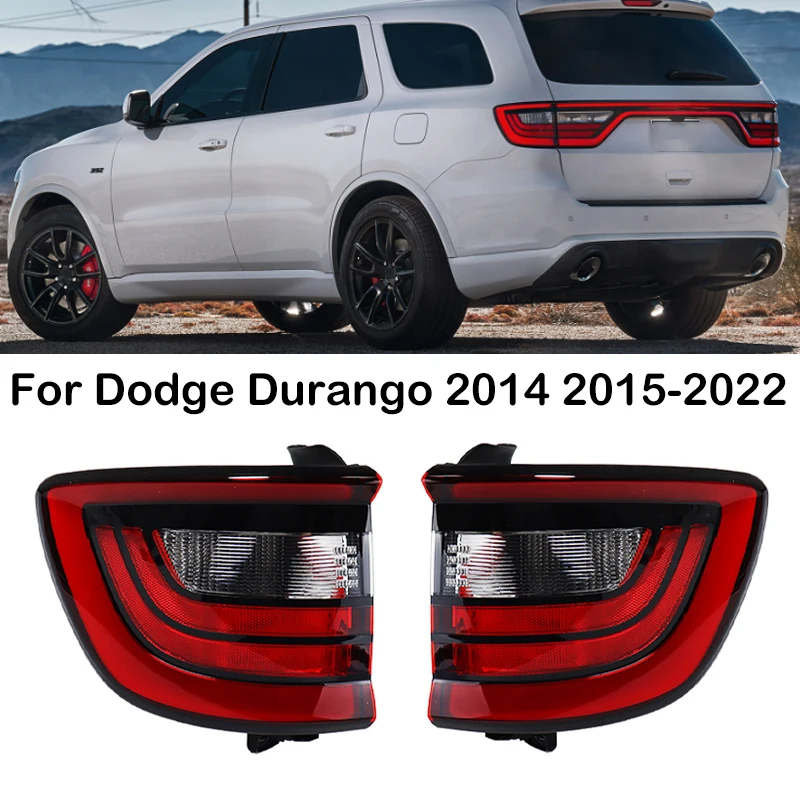 Per Dodge Durango 2014 2015-2022 LED Auto Paraurti Posteriore Fanale posteriore Lampada di Coda Lampada Freno Fanali Posteriori Montaggio 68272126 AB 68272127 AB