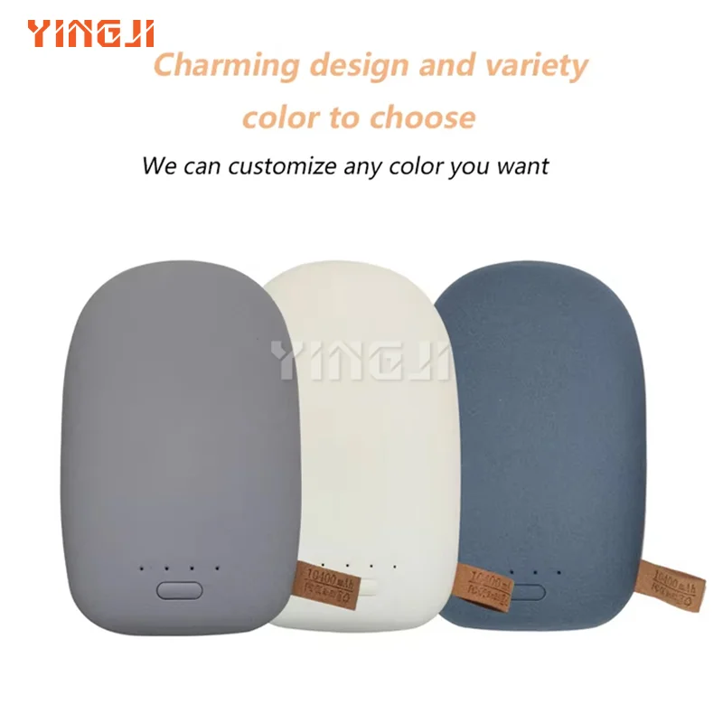 

10400mAh mini power bank, large capacity pebble design, compact and portable mobile power bank, gift