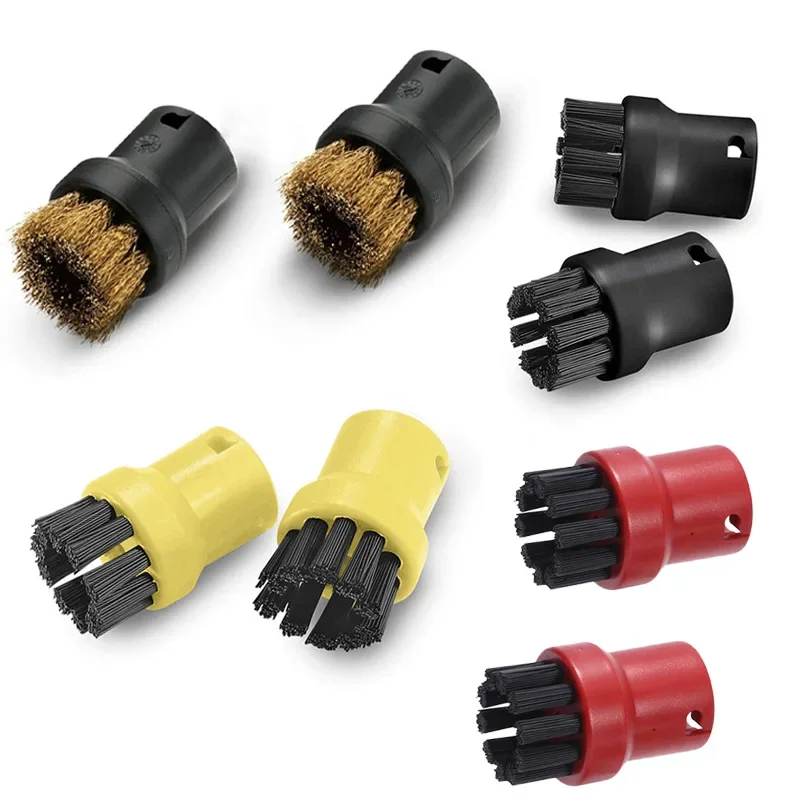 Escovas de limpeza para Karcher, Escova de nylon e latão, Cabeça do bocal aspersor de substituição, SC1, SC2, SC3, SC4, SC5, SC7, CTK10, 4Pcs