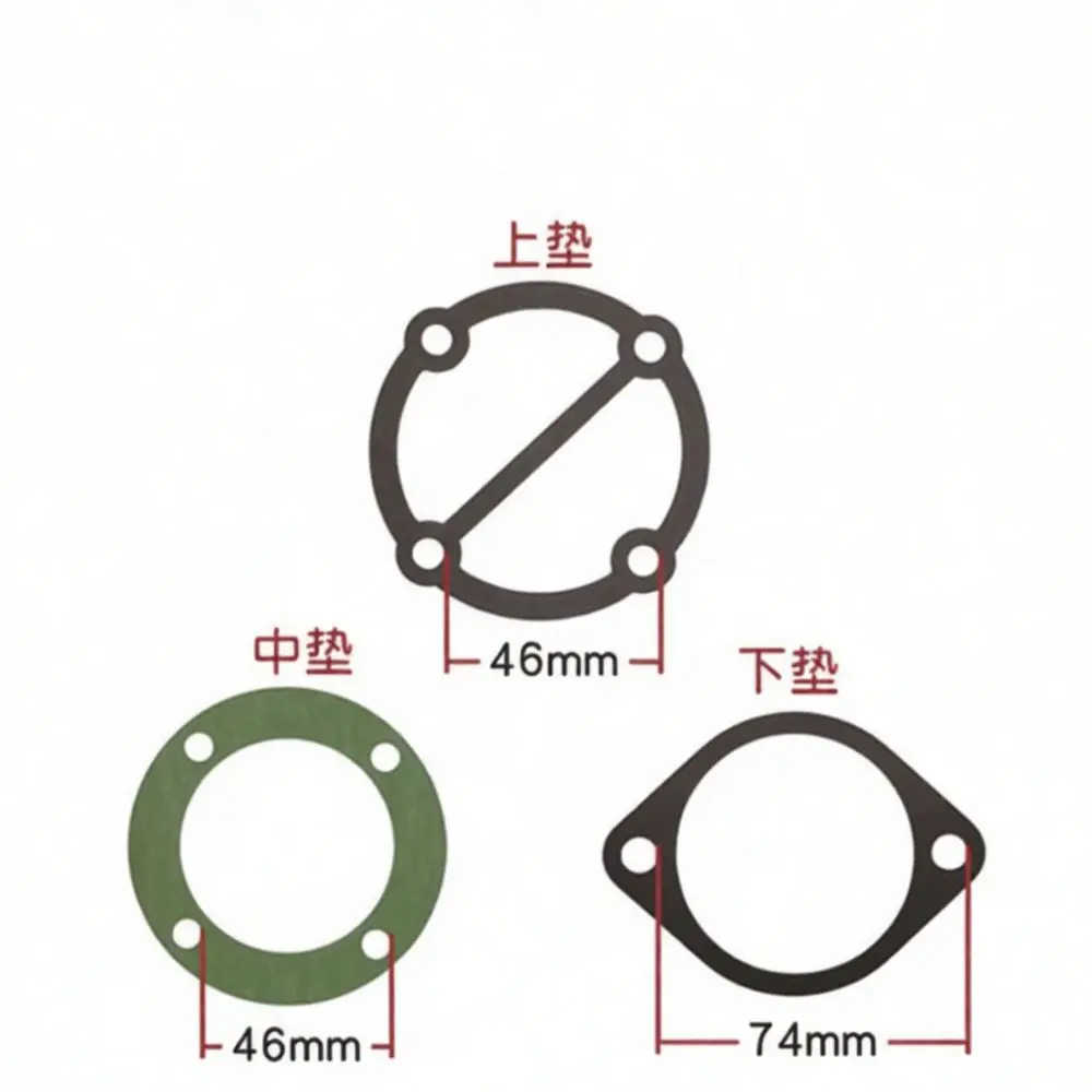 Pneumatic System Gasket Seal Set For Air Compressor Cylinder Head Repair Professional Machine Maintenance Tool