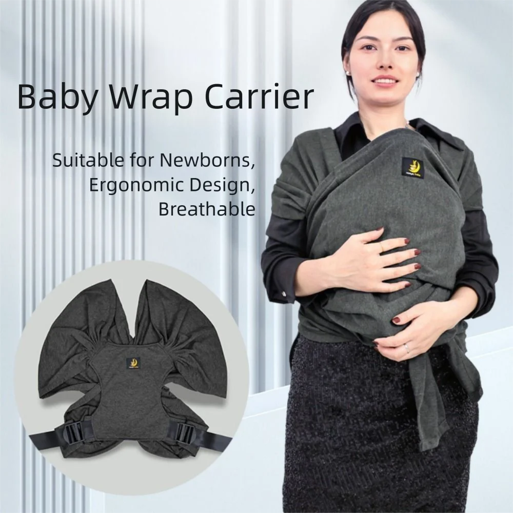 

Soft Korea Style Baby Wrap Carrier Breathable Adjustable Newborn Sling Easy To Wear Lightweight Baby Swaddle Strap Toddler