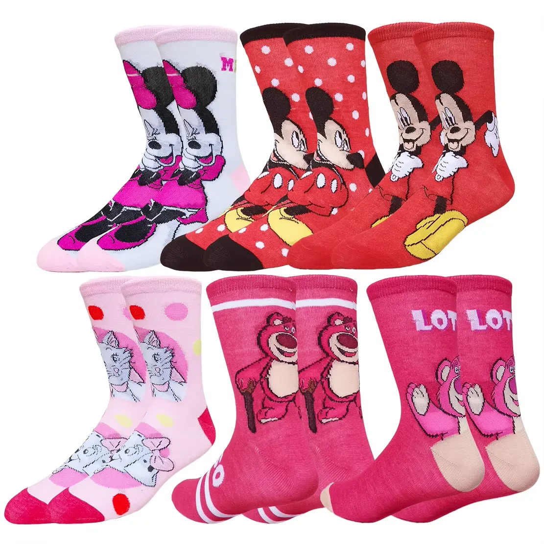 

Disney Cartoon Anime Novelty Socks Men Women Christmas Halloween Patterns Hip Hop Street Fashion Look Casual Crew Socks