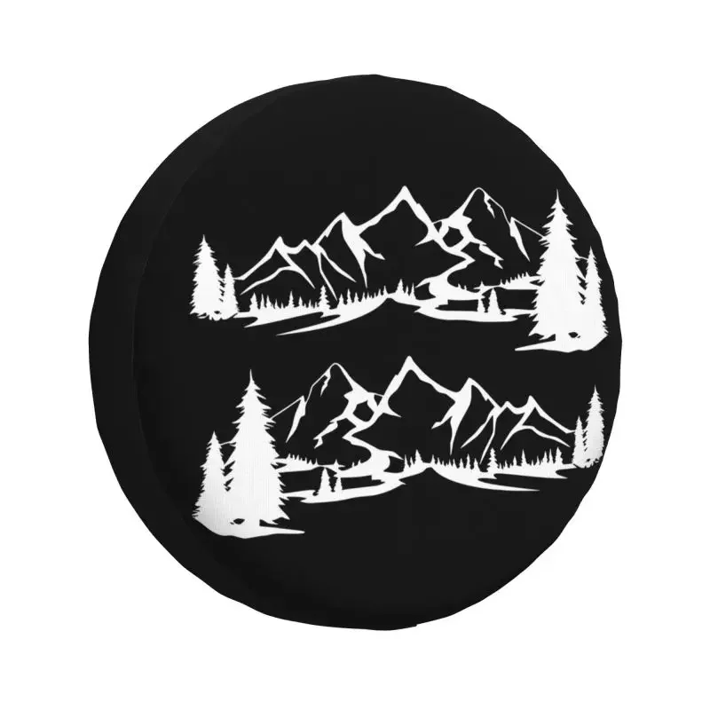 Camper Spare Tire Cover, Protetores de rodas de carro, Personalizado, Grandes Montanhas, CRV, Aventura, Trailer náutico, 14 pole