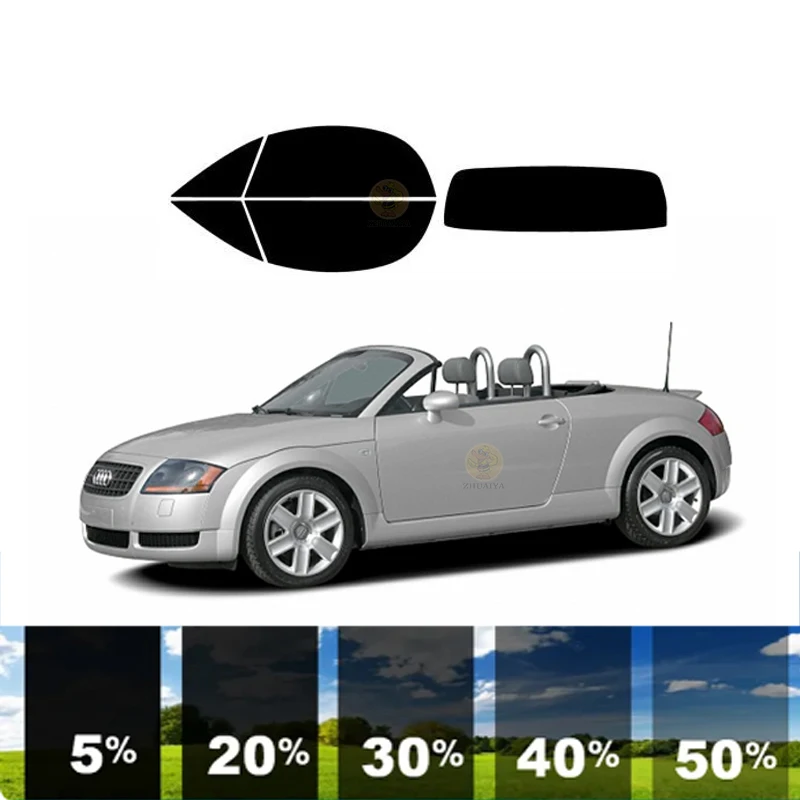 

Предварительно вырезанная съемная тонировочная пленка для окон для автомобиля, 100% УФР, 5%-35%VLT, теплоизоляция, карбон ﻿ Для AUDI TT 2 DR CONVERTIBLE 2001-2007 гг.