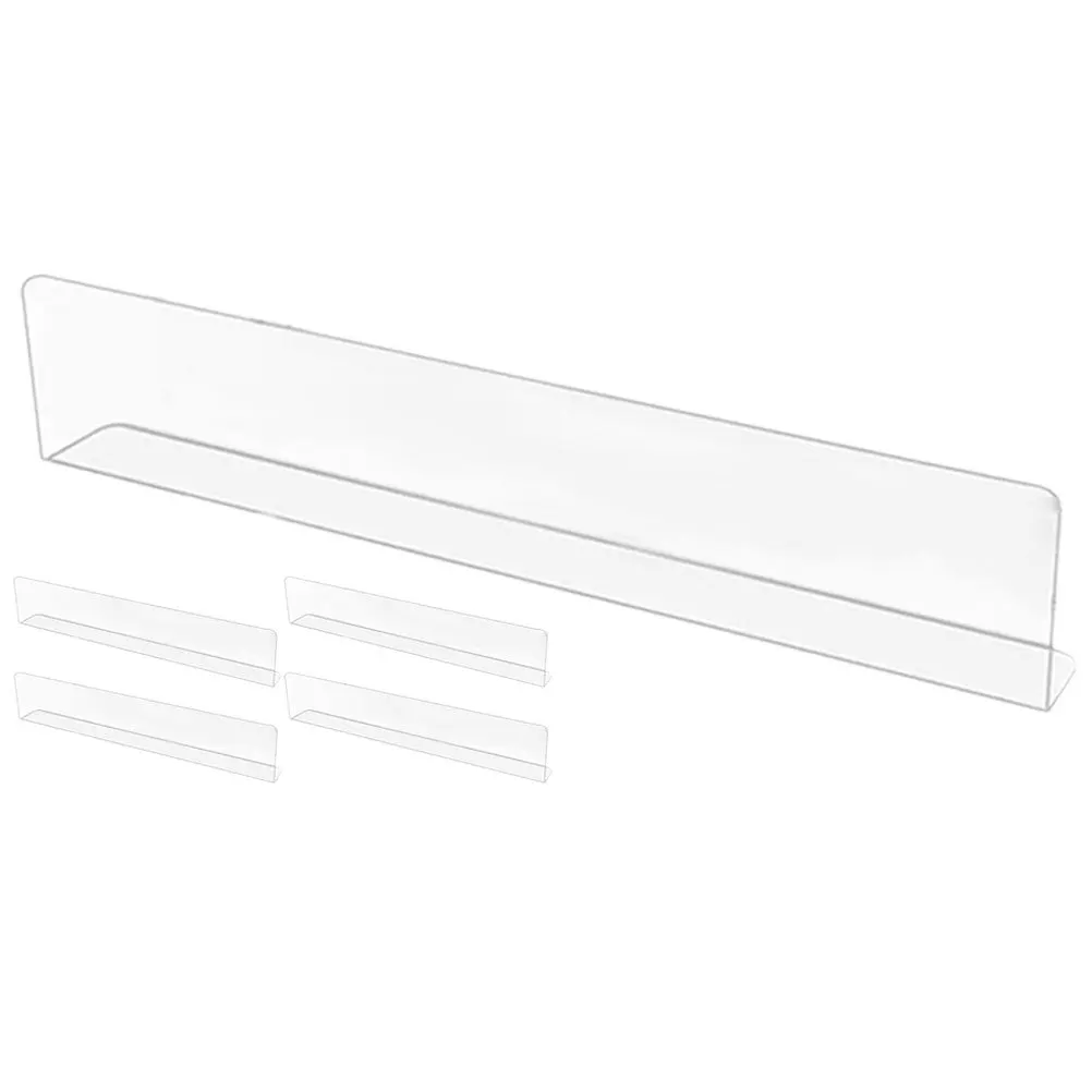 5pcs Pvc Bumper Clear Under Furniture Blocker For Bed Sofa Gaps Dust Cat Home Use Smooth Edge Multi-Functional