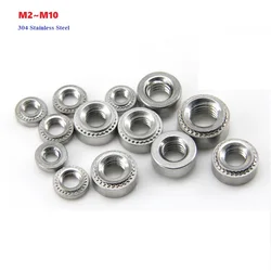M2 M2.5 M3 M4 M5 M6 M8 M10 304 Stainless Steel CLS Self-Clinching Nut Press Insert Rivet Nut 0.8-3.2mm