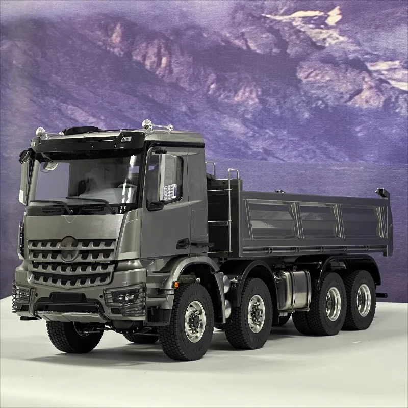 

RC Truck 3363 1/14 8X8 All Metal Body Hydraulic Dump Car Remote Control Engineering Machinery Car Model with Differential Lock
