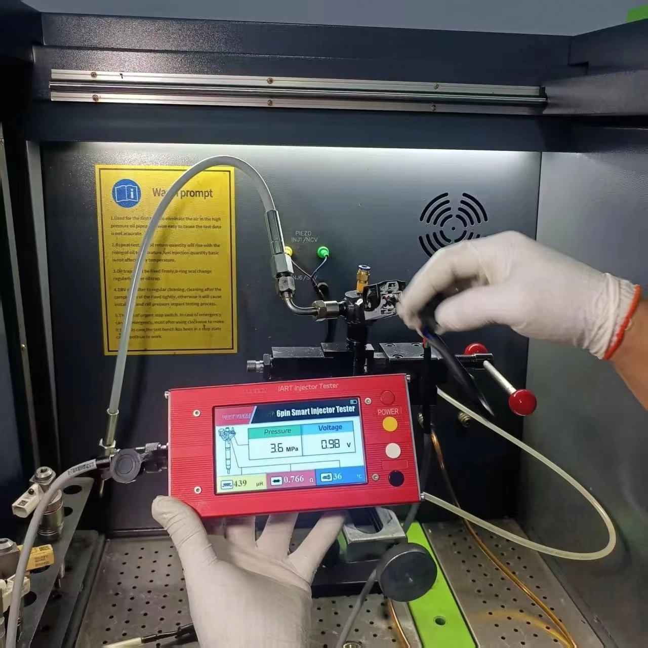 Portable IART02 smart Piezo Injector Tester for 6-Pin 23670-1103 Testing Voltage Inductance Resistance Temperature Pressure
