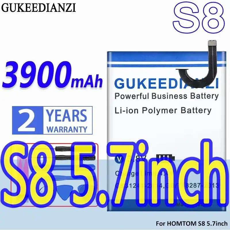 

3900Mah Long-Lasting Performance Mobile Phone Battery Premium Replacement For Homtom S8 5.7 Inch