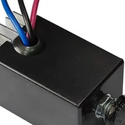 12V Rotary Dimmer Switch Black Plastic Knob For RV Boat Vehicle LED Halogen Incandescent For Lighting Strip Puck Awning Control