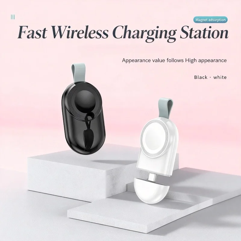

Быстрое магнитное беспроводное зарядное устройство для Apple Watch 8, 7, 6, 5, 4, 3, SE, Ultra 2, адаптер для зарядки IWatch, портативная зарядная станция с USB