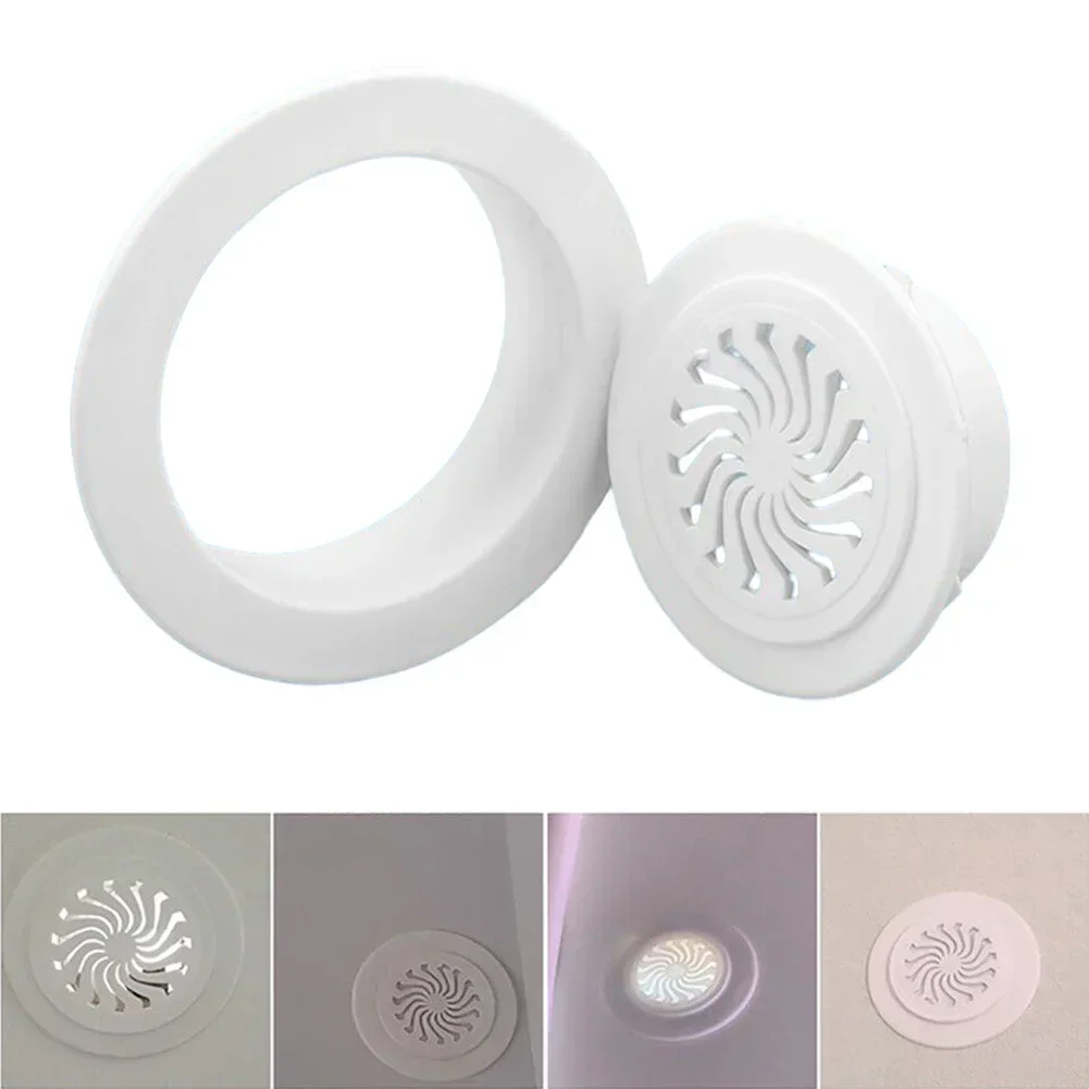 40/50/60/70/80/100mm Air Conditioning Hole Cover Dust Plug Round Wall Decor Cap Air Ventilation Grille System Pipe Sealing Cover