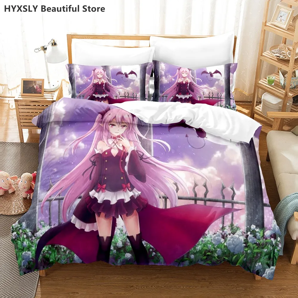 

Seraph of the end Bedding Set Pillowcases Single Double Full Queen King Boy Girl Kids Teens Anime Duvet Cover Home Textile