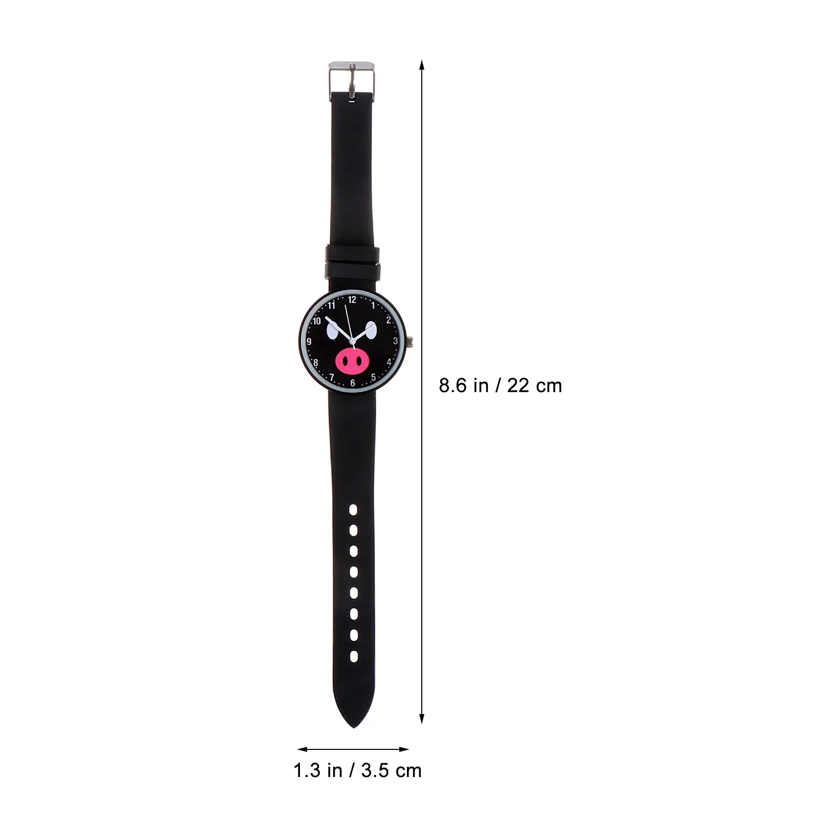 2Pcs Children Watch Glass Face Cartoon Pattern Waterproof Daily Use Quartz Movement Precise Timekeeping Lovely