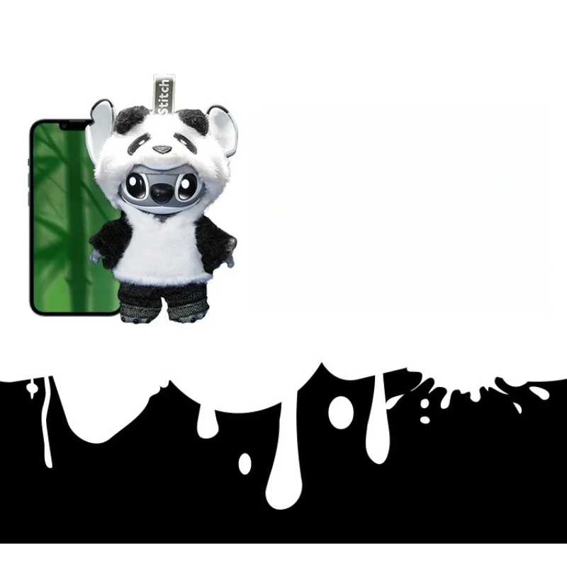 2025 جديد Miniso ديزني غرزة الباندا النسخة الصينية المنطقة المحدودة أنيمي الشكل المنقولة لعبة من الفينيل سطح المكتب حلية المفاتيح #6