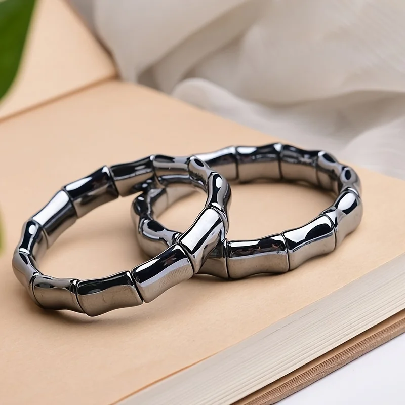 

Unisex Elegant Terahertz Slub Bracelet, Fashion Versatile