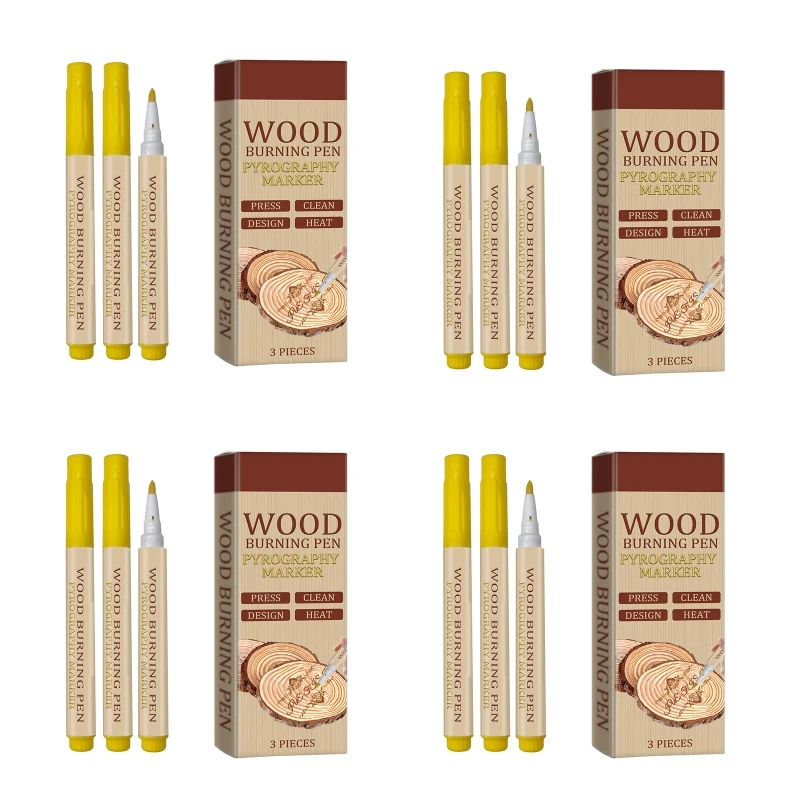 나무 그림, 나무 굽기 마커에 대 한 3 조각 나무 굽기 펜 Pyrography 마커