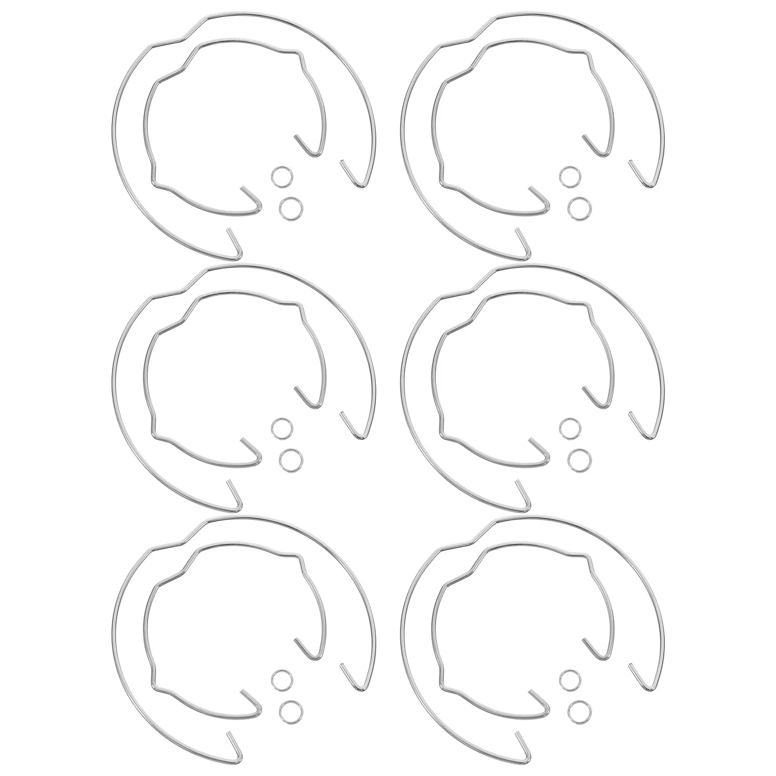 12Pcs Universal Recessed Lighting Spring Clips Metal Material Longlasting Performance for LED Spotlights Downlights Accessories