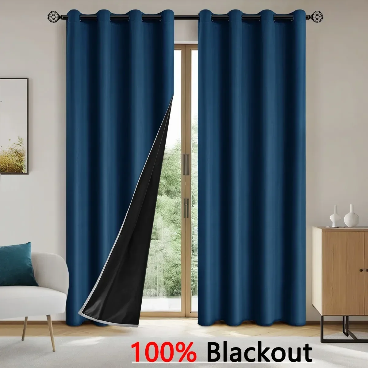 Moder Curtains for Livingroom High Shaing Curtain 100% for Blackout Bedroom Curtain Thick Blinds Drapes Door  Cortinas Rusticas