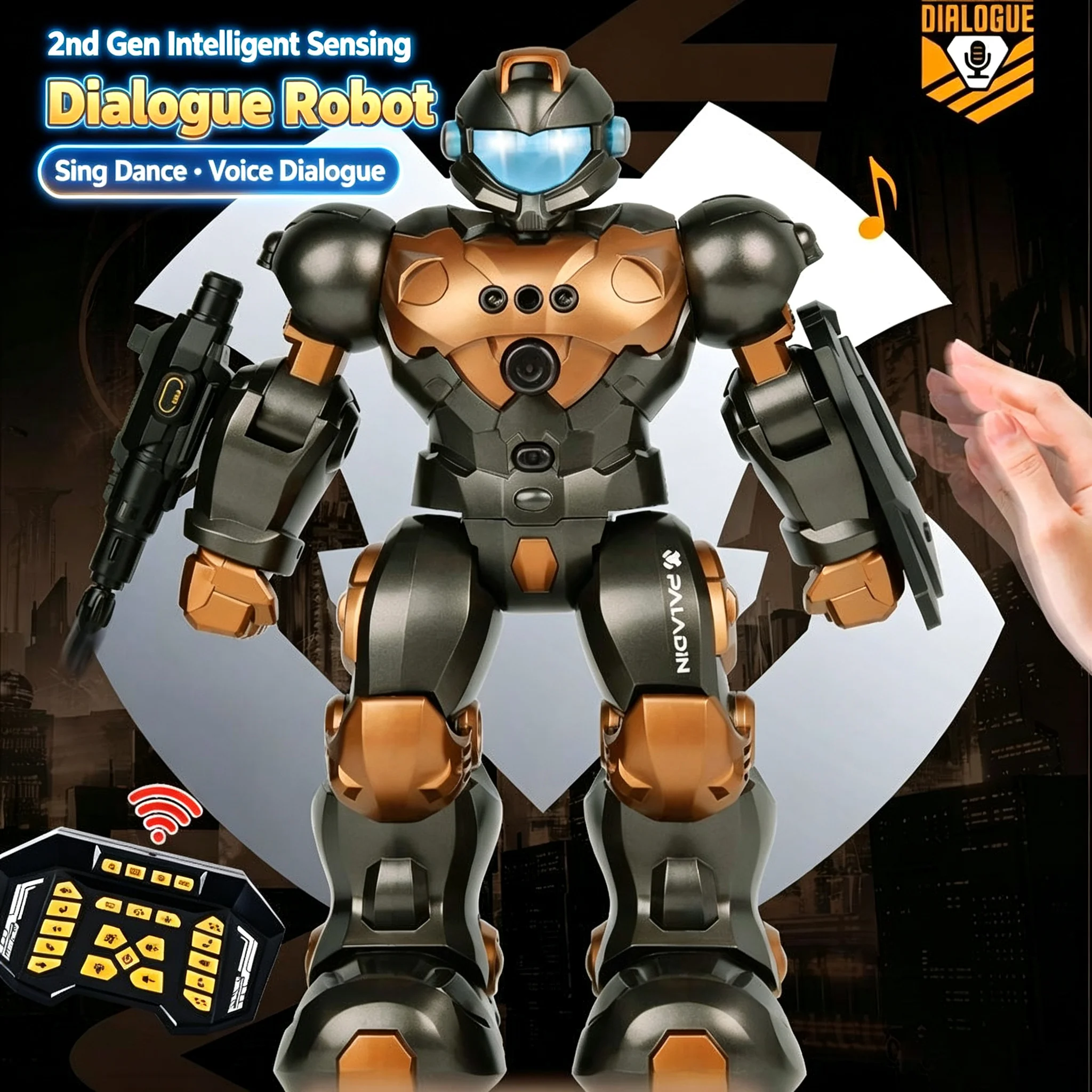 Gesture Sensing RC Robot Voice Control Programmable RobotS Singing Dancing English Learning Interactive Toy for Children Boys