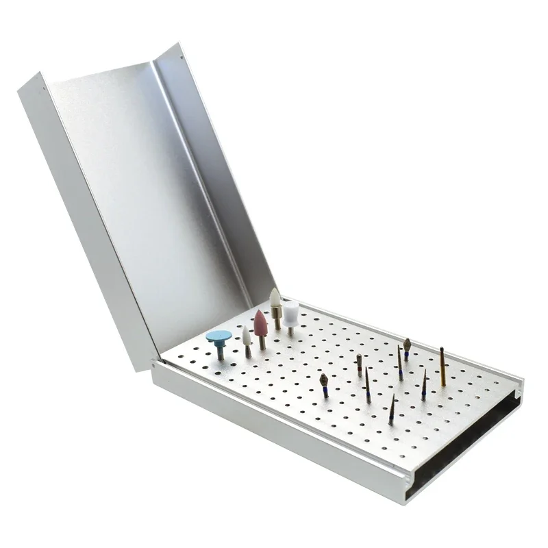 3Pcs Dental 152 Points Bur Holder Disinfection Case Cleaning Stand Autoclave Sterilizer For High/Low Speed Dental Burs