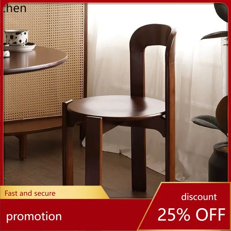 

YFY Retro Living Room Small Apartment Backrest Chair Thickened Chair
