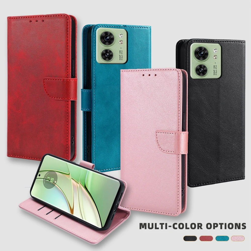 Gefenis Business Wallet Phone Case For Motorola Edge 40 30 20 S X40 X30 Pro Ultra Neo Fusion Lite Plus 2023 Leather Case With Ca