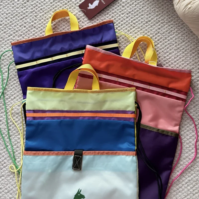 

Cotopaxi Outdoor Travel Fashion Environmental Protection Splicing Color Dopamine Handbag Crossbody Bag Backpack Container Gift