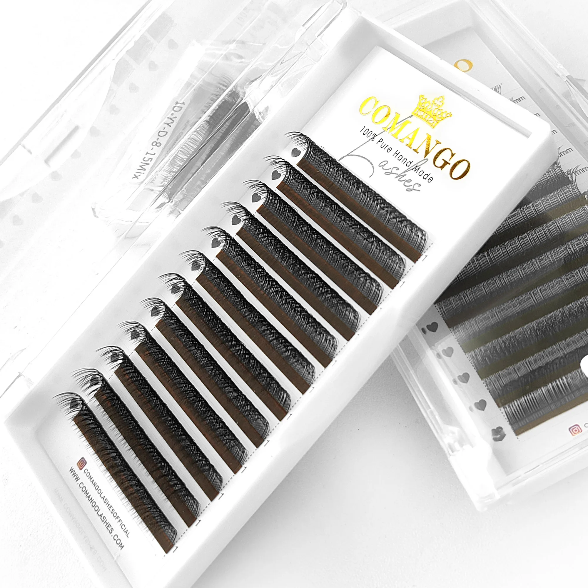 CoMango 2D Y Shape Single&Mix 8-15mm Eyelash Extension Premade Volume Natural Lash Russian Makeup Wholesales