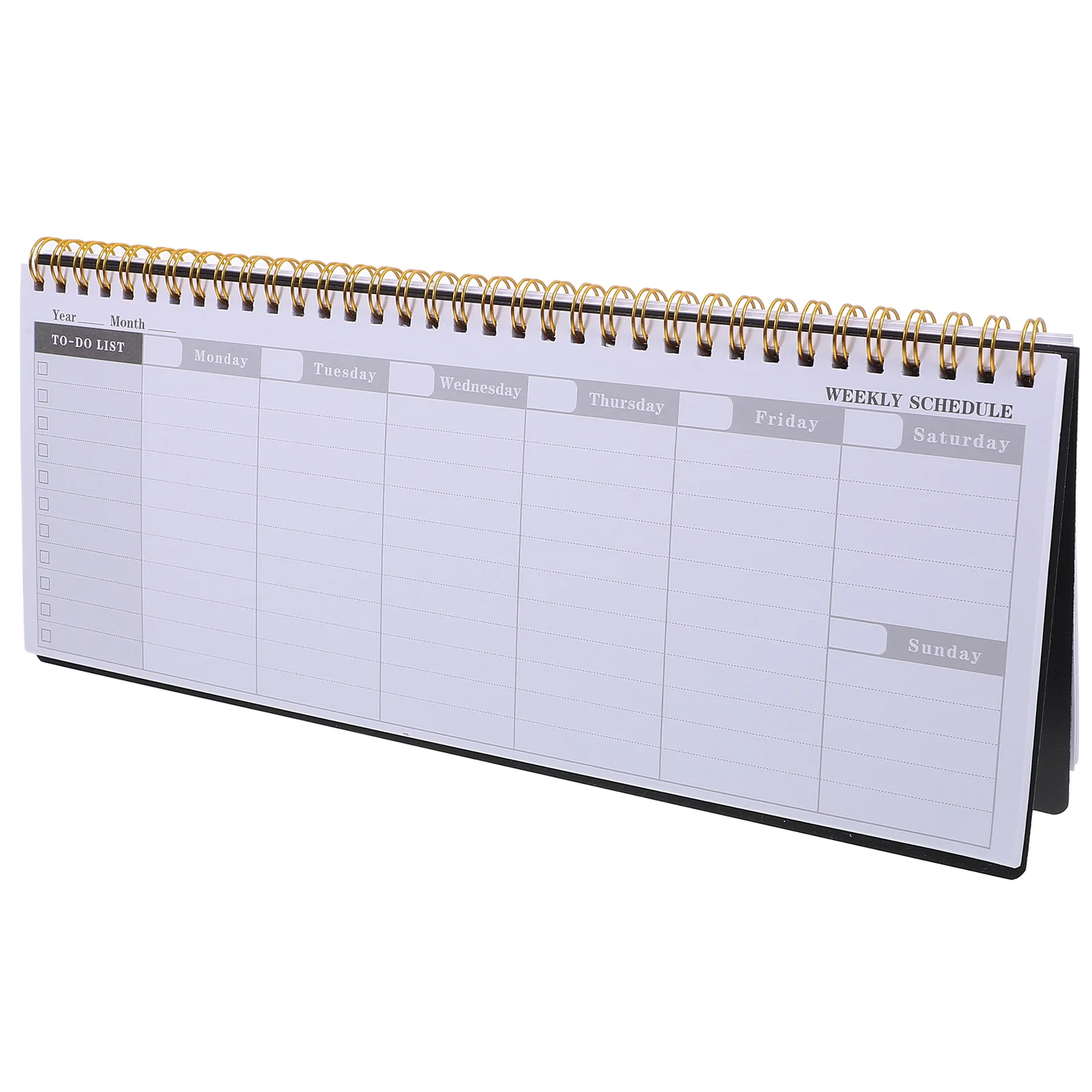 

Weekly Schedule Notebook Portable Wear Resistant Planning Notepad for Office Study Travel Daily Organizer Journal Academic