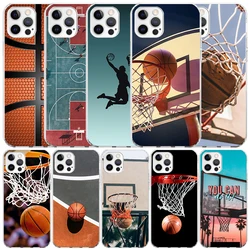 Basketball Basket Sports Phone Case For IPhone 16 17 Air 16E 15 14 Plus 13 Mini 12 11 Pro Max 7 8 + SE 2020 Soft TPU Back Cover