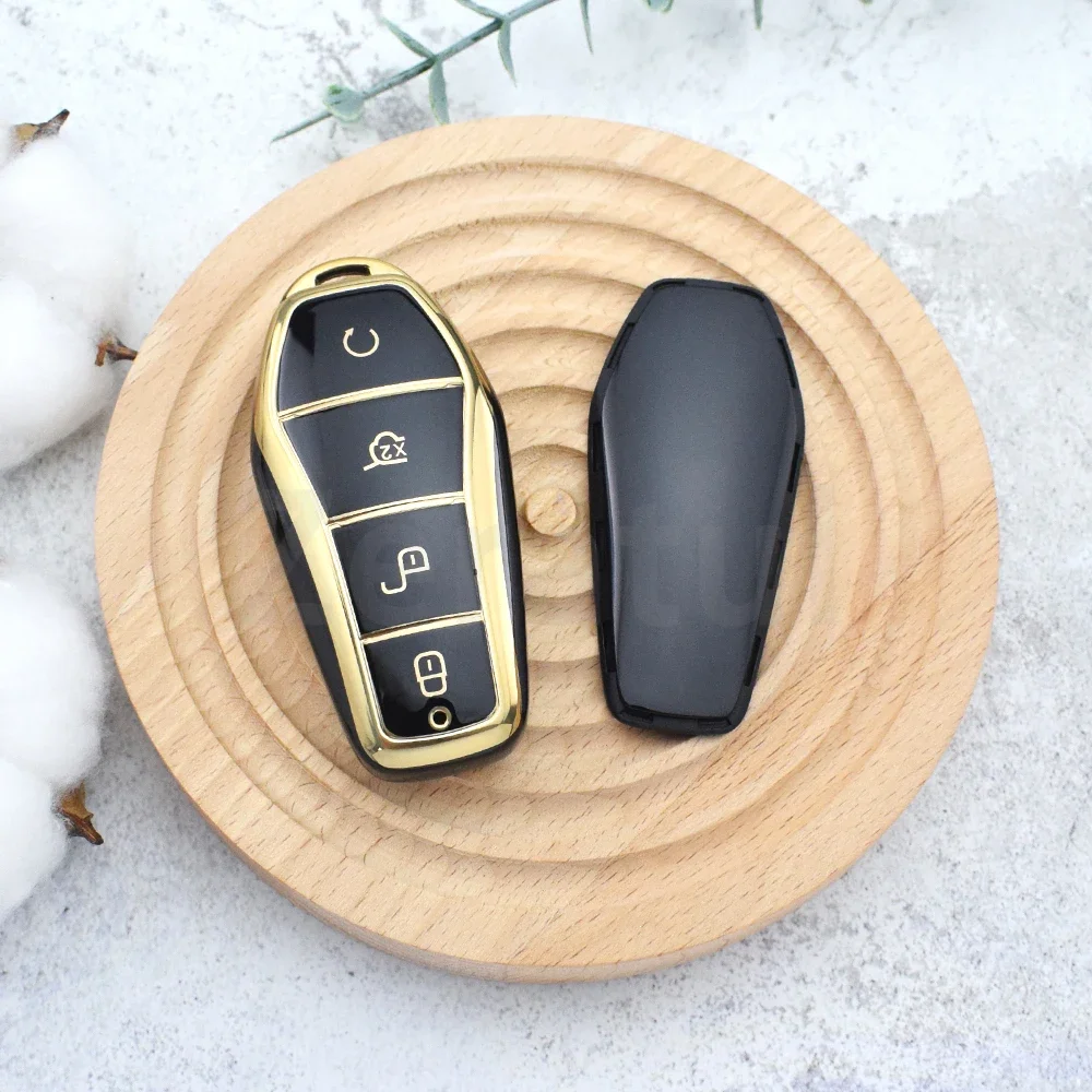 Funda de TPU para llave de coche, soporte Fob para BYD Atto 3 Han EV Dolphin Song PRO Max Tang DM Yuan Dolphin E2 Qin PLUS