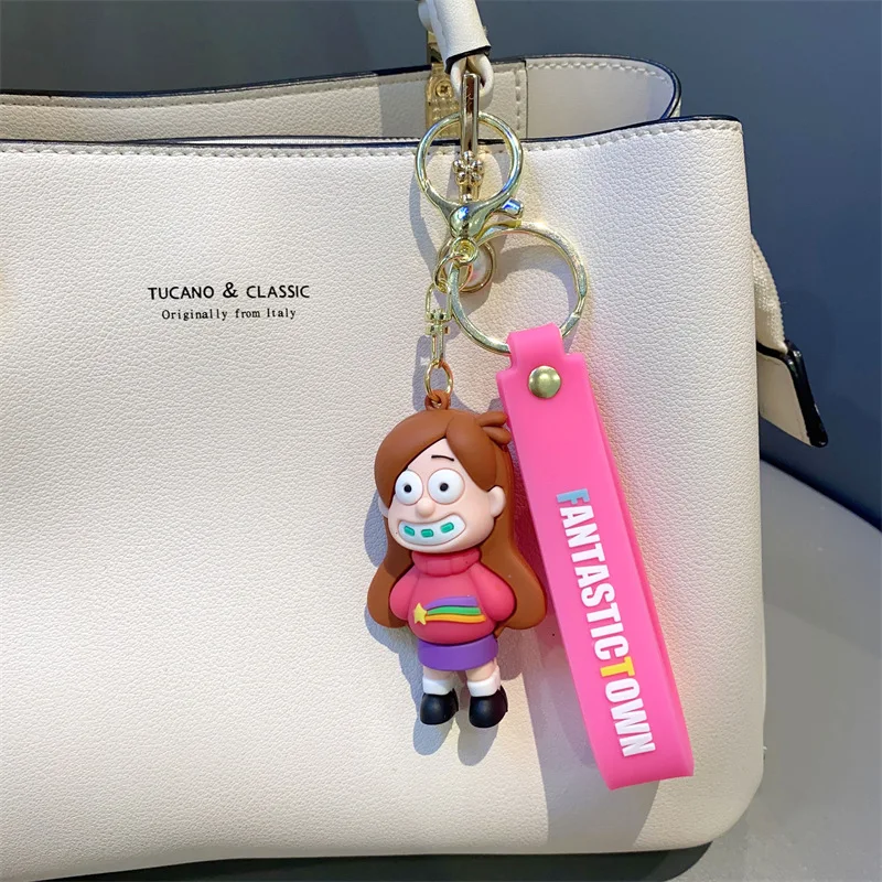 ديزني الكرتون الجاذبية يقع الشكل المفاتيح قلادة المشجعين قحافة مابل Waddles سيارة المدرسية كبيرة كيرينغ الفصول الدراسية المكافآت الهدايا #3