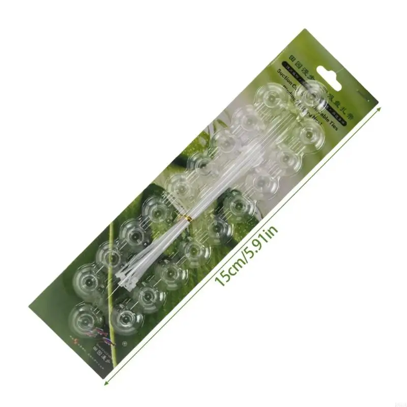 R66A 20 pezzi aspirazione e cravatta per l'organizzazione accessori FishTank