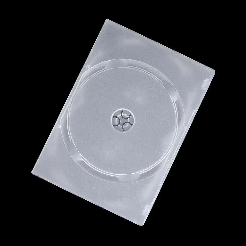 Portable Plastic Cover for  3 Disc Clear DVD Case CD Bags Disc Holders Movie Box