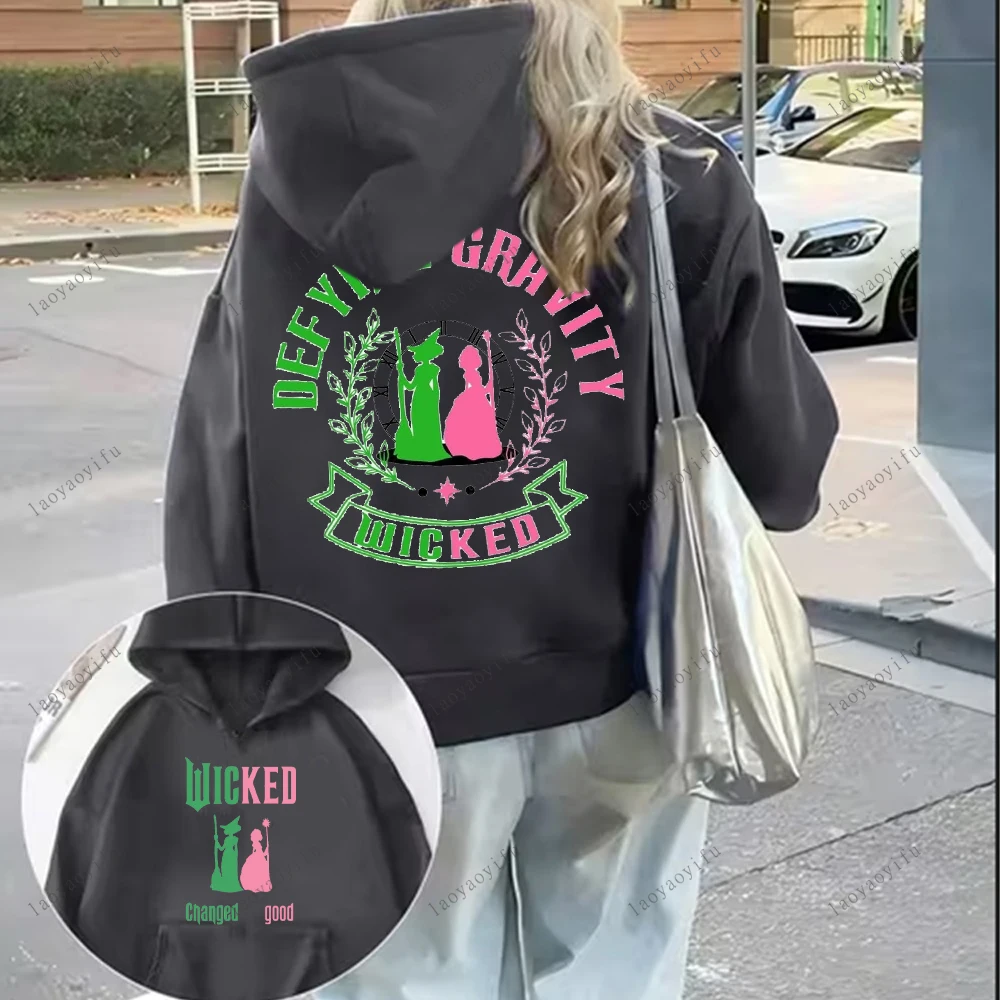 الشريرة المطبوعة هوديي المرأة للجنسين البلوز الشارع أزياء طويلة الأكمام الرياضية الإبداع نمط نمط الملابس