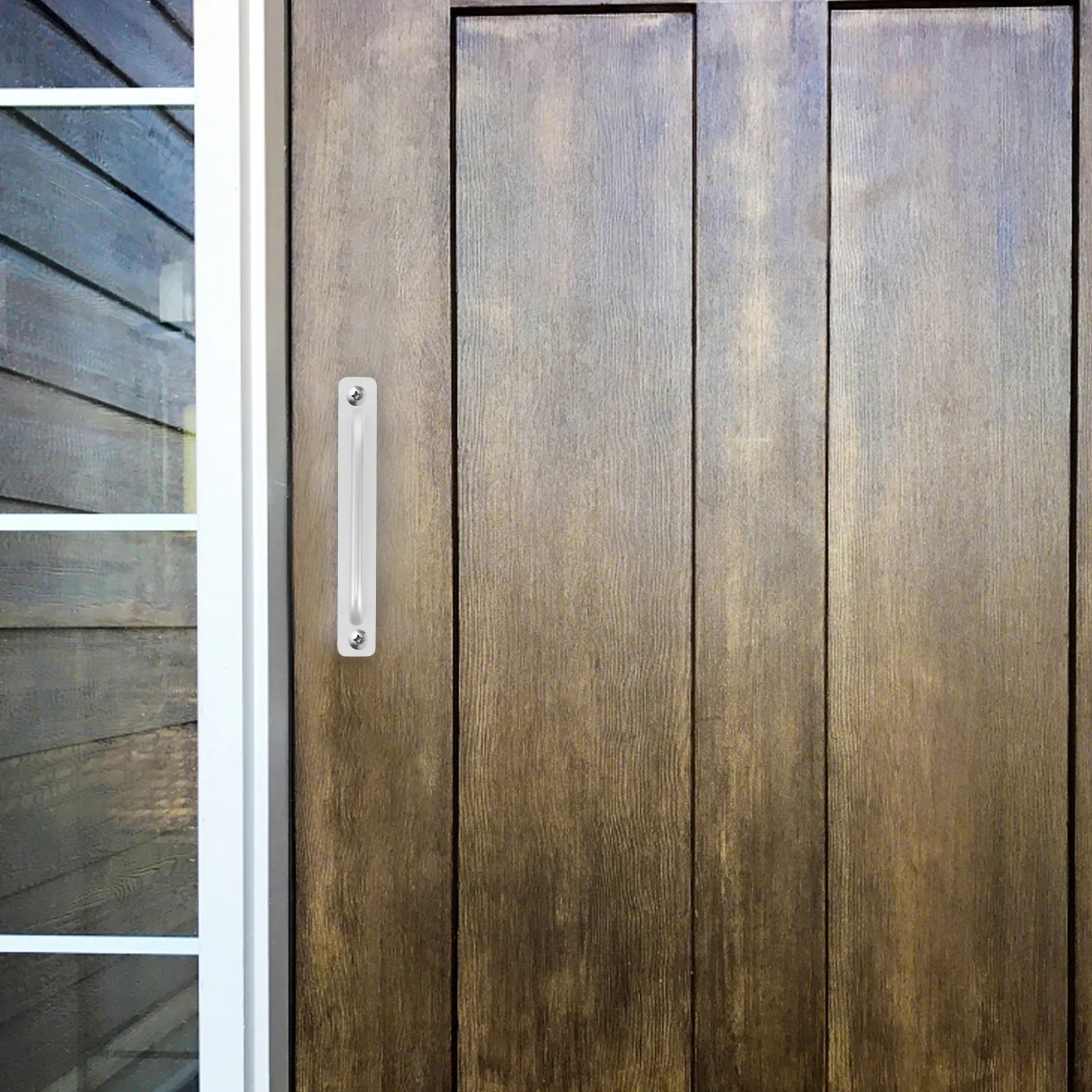 

No-Drill Push-Pull Door Handle Bar for Glass Doors Windows Balcony Aluminium Alloy Pull Handle Residential Commercial Use