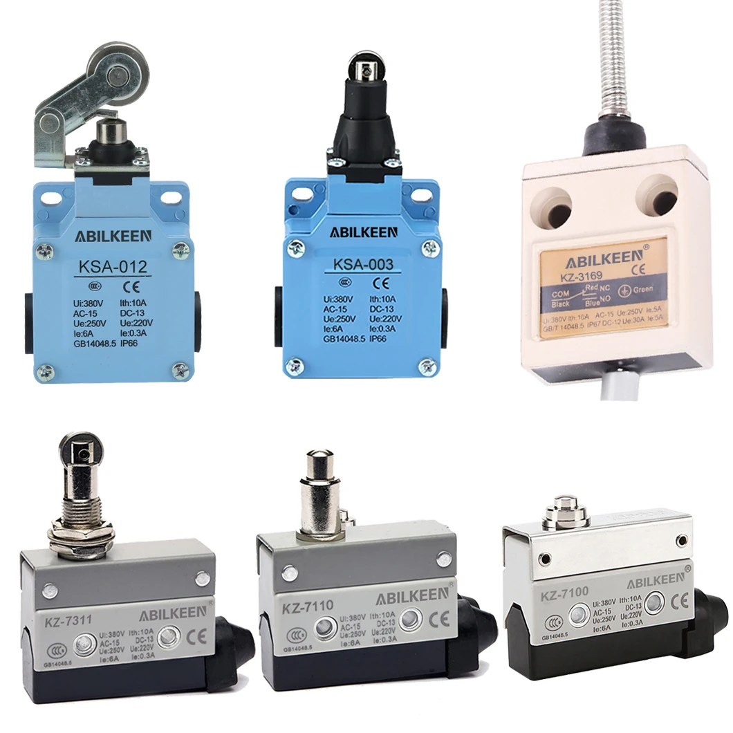 ABILKEEN Stainless Steel IP66 Waterproof KSA Series Industrial Machine Limit Switch Multiple Styles Limit Switch Available